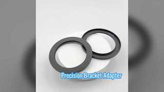 Bracket Adapter Ring CNC Precision Machined Aluminum Alloy with Black Anodized Finish